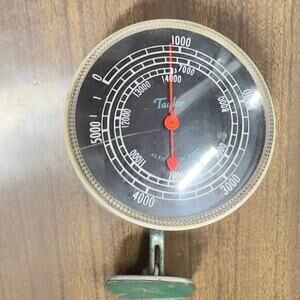 1960s Taylor Altitude Meter w/ Mount Bracket Gauge Truck Car Jeep Vintage 6203F